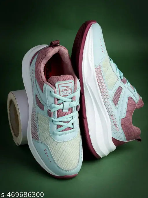 Asian DESTINY-05cMINTMAUVE Sports Shoes For Women