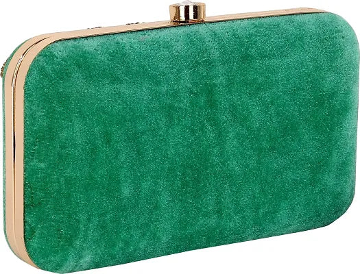 Flawo Party Formal Casual Light Green  Clutch