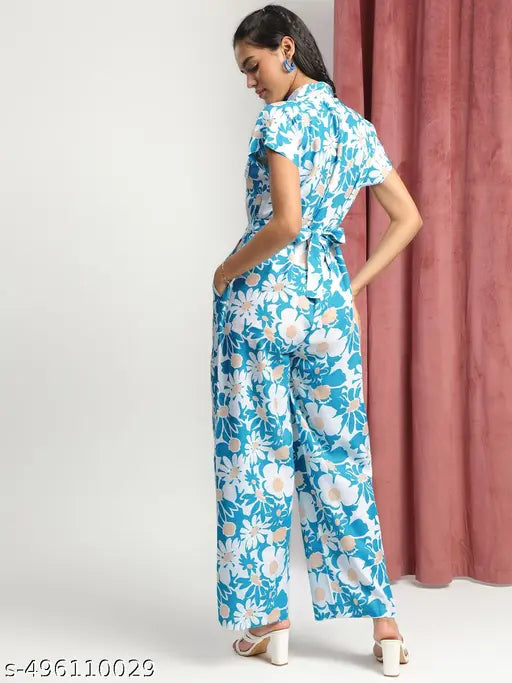 Women's Stylish Polycotton floral printed Jumpsuit