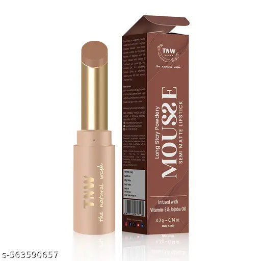 Longstay Powdery Mousse Semi Matte Lipstick Top Notch-01 light nude
