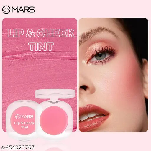 MARS Lip & Cheek Tint for Bold Pop Color | Demi Matte Finish | Dual Function | Buildable High Pigmentation | Long-Lasting Color | Weightless Wear | (2.8 gm) (03-Support Your Growth)