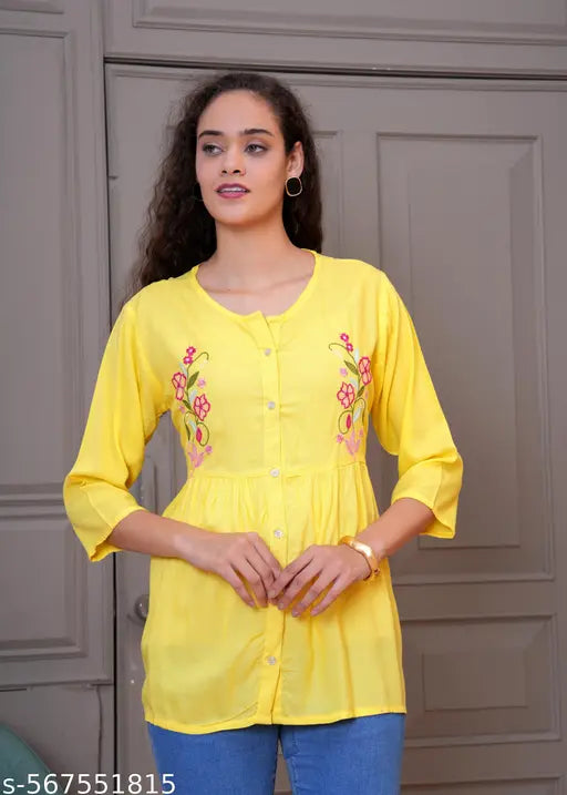 Women Trendy Rayon Top