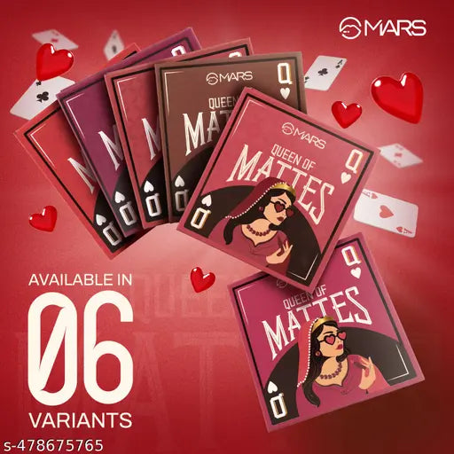 MARS Queen of Mattes Liquid Lipsticks Box Set of 3 (13.5 ml) (PLUMS & MAROONS) | Smudgeproof & Transferproof | Intense Pigmentation Long-Lasting Wear | Customizable Colors | Matte Finish