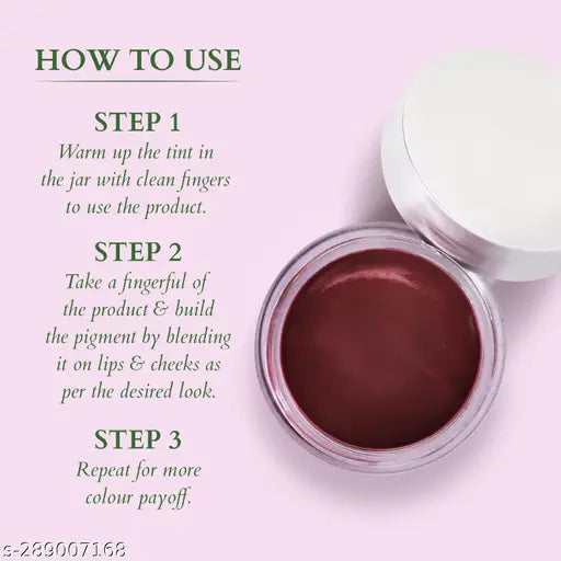 Lotus Organics+ Beet Red Lip & Cheek Tint |Ntural Organic & Youthful Glow|All Skin Types|10gm