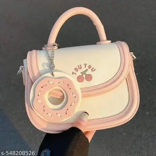 Doughnut Cherry Decor Sling Crossbody For Women/Girls