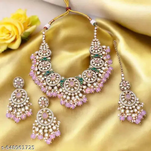 Pink Petal Statement Set