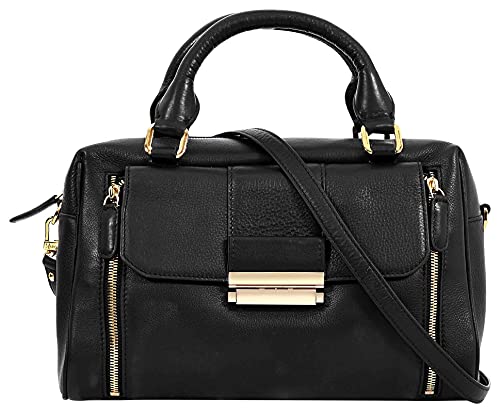 eske Christine - Genuine Leather Handbag - Spacious Compartments - Work and Travel Bag - Durable - Water Resistant - Adjustable Strap - Detachable Adjustable shoulder strap - For Women 