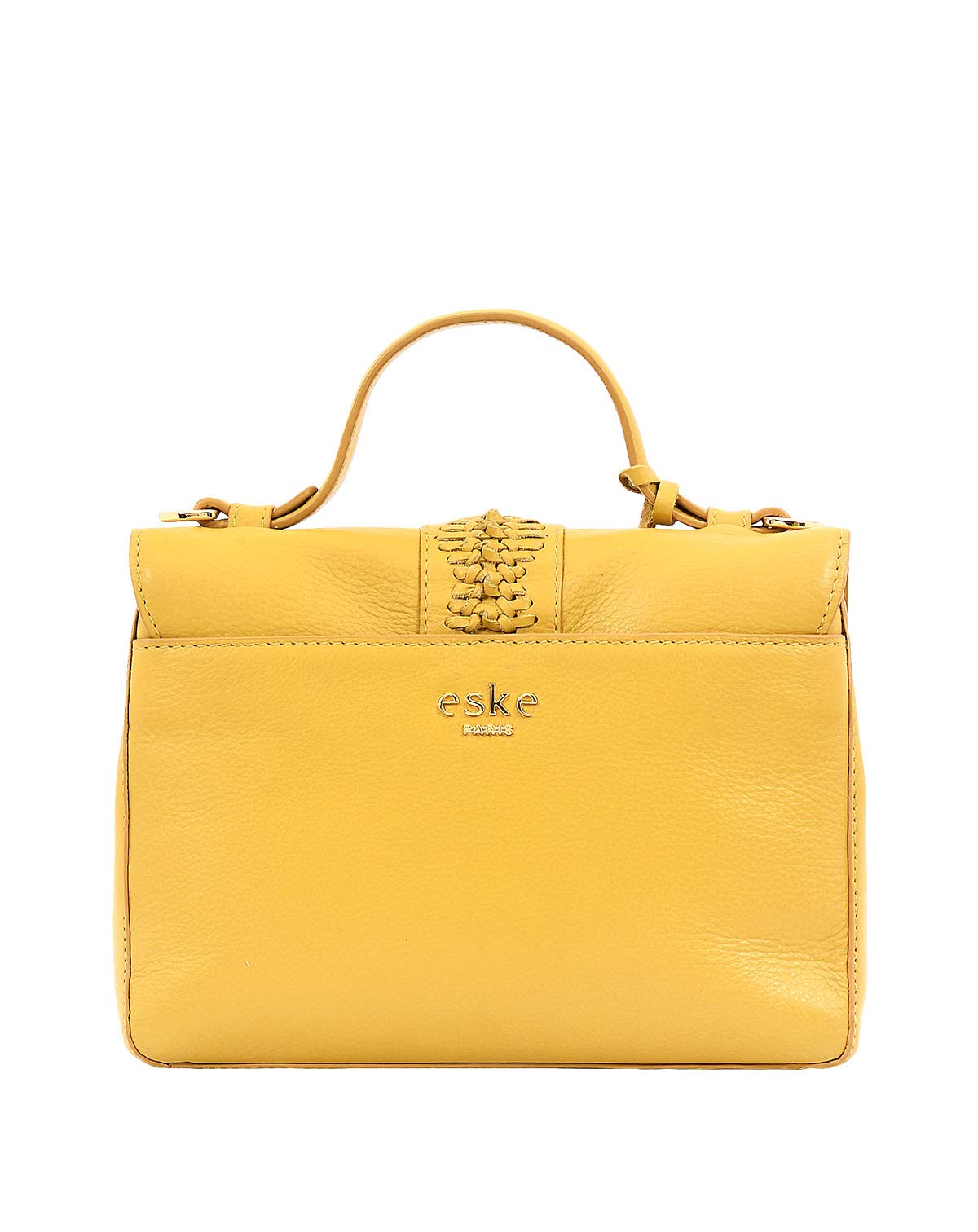 eske Paris Anika Leather Stylish Handbag Sling Bag For women, Latest Collection, Latest Collection Yellow Vanilla 