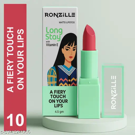 Ronzille Matte Lipstick Long Stay Fortified With Vitamin-E (Packof 3)