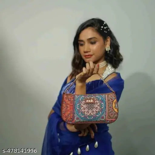 Zouk Multicolor Mandala Print Baguette