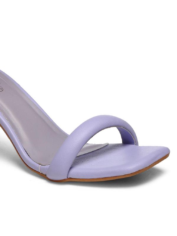 Lavender Chuncky Party Block Heel Sandal