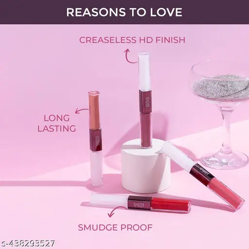 Lotus Make-Up Proedit Prep And Swipe Lip Color | With Lip Primer | Longlasting| Smudgeproof|PL08 - Pink Velvet|6g