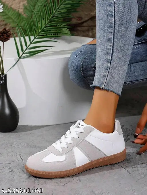 Layasa New Flat Women's Stylish Casual Sports Sneakers | Walking Snekers Shoes | Partywear Sneakers | Running Sneakers For Women's and Girl