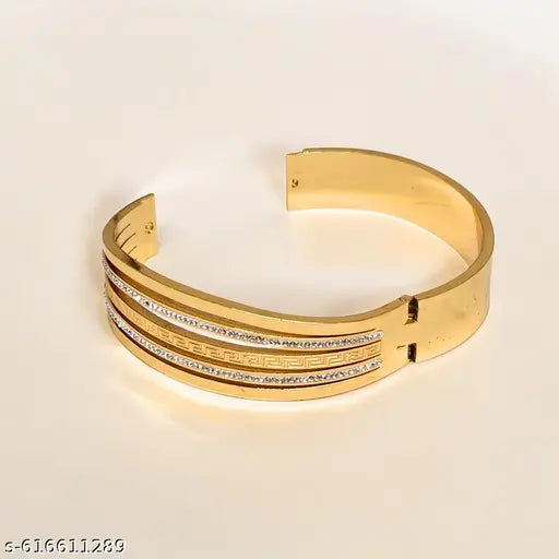 Anti Tarnish Gold Plated Stainless Steel Bracelet For Women & Girls
