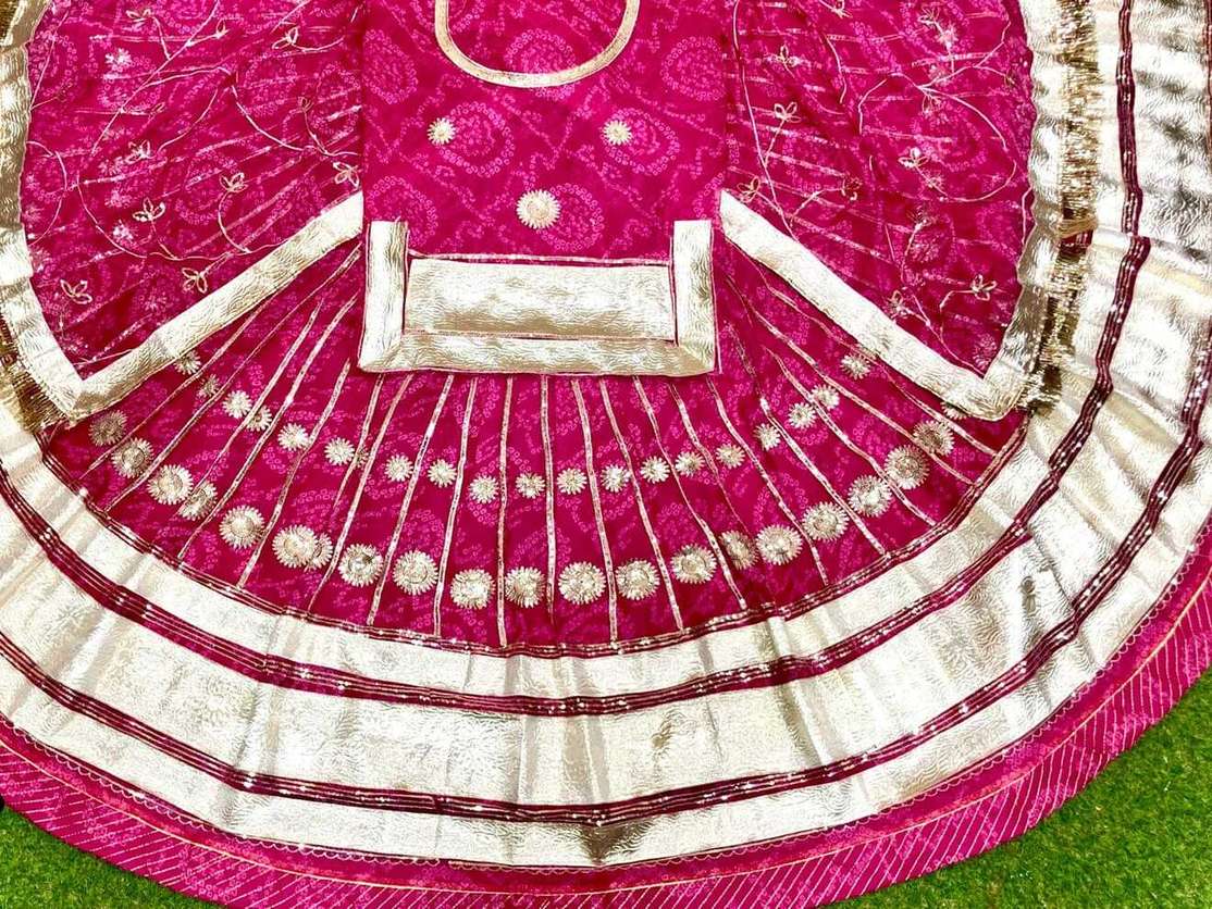 Embroidered Semi Stitched Rajputi Poshak