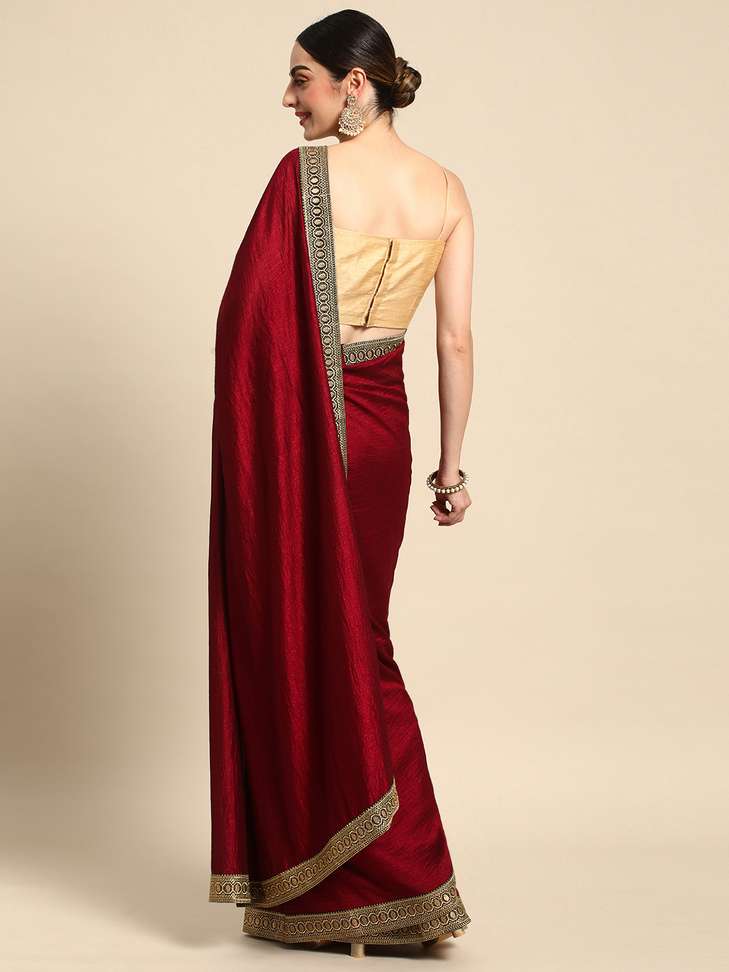 Mohey Embroidered Bollywood Art Silk Saree