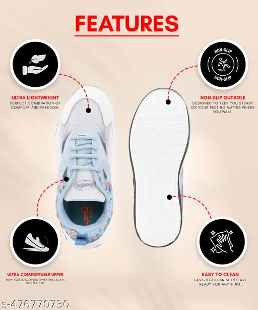 Birde ZenG Premium Quality Stylish Printed Sports Shoes For Women