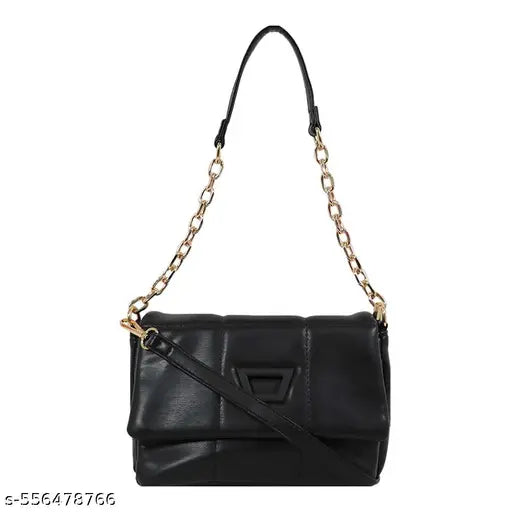 Quilted PU Leather Clutch & Handbag