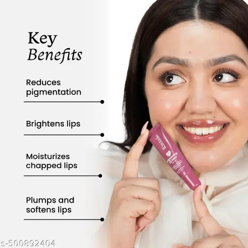 Foxtale Brightening SPF30 Lip Balm | Pack of 2 | Peptides, Vitamin C & Hyaluronic Acid | Brightens Lips | Reduces Pigmentation | Hydrates Lips | Tinted Lip Balms - Light Mauve & Ruby Glaze | 24 gm