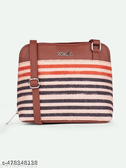 Zouk Qutub Stripes OOO Sling Bag