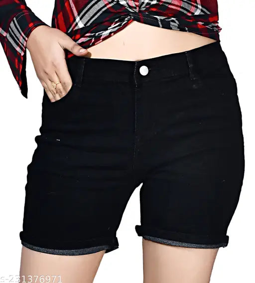 SENDIPO Women Casual Denim Shorts