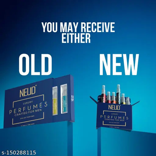 NEUD Luxury Perfume Gift Set 6 x 10 ml for Men | Wolf Immortal Rebel Opium Seducer Authority | Eau De Parfums | Amber, Vanilla, Citrus, Aquatic, Cedar, Sandalwood Scent | Long Lasting Fragrance EDP Set-Pack of 2
