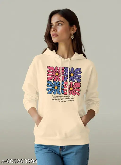 Dagcros Women Printed Sweatshirts Hoodies Lined Fleece Casual Athletic Pullover