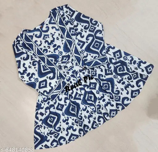 Pure Cotton Short Kurti(Only Top)