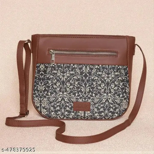 Zouk Lattice Lace U-Shaped Sling Bag