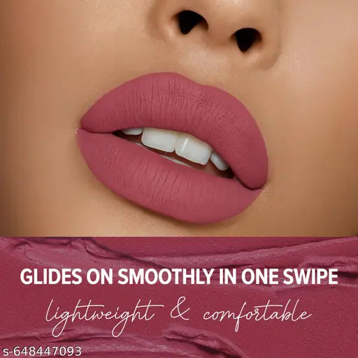 Mila Beaute Ultra Rich Transfer Proof Lipstick | Enriched With Aloe Vera & Grape Seed Extract | Velvety Texture, Lightweight & Highly Pigmented | Smudge Proof Lipstick (08 Naked Rose,  2.5g)