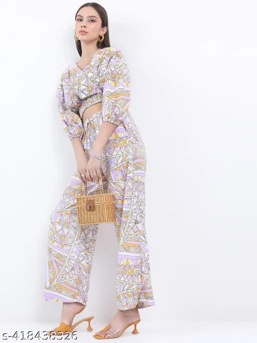 Ketch Women's V Neck Top & Bottom Sets