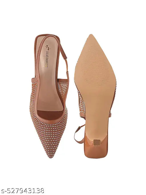 Selfiee Beautiful Spool Heels Comfortable & Trendy Party Heel Sandals For Womens & Girls