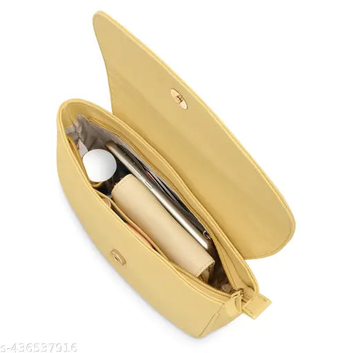 Fastrack Women's Casual Sling Bag Butter Yellow