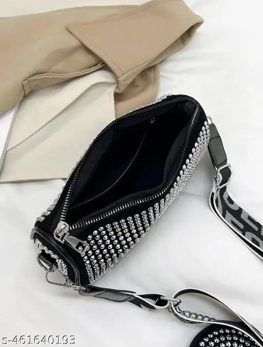 cheryl casual rhinestone sling bag