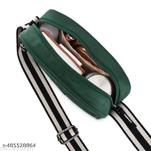 Fastrack Women's Solid Sling Bag Green