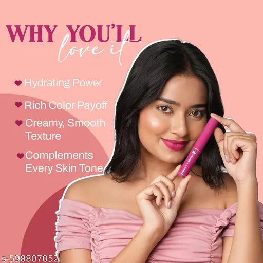 Beauty Berry Pout Perfection Long Lasting Transfer Proof Matte Lipstick for Women (Bridal Maroon, 3.8g)