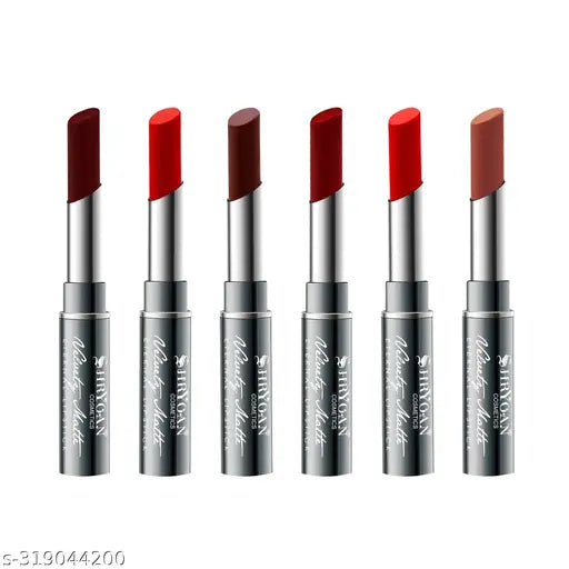 Shryoan Non Transfer 24 Hours Waterproof/Smudge Proof Lipstick - Set of 6