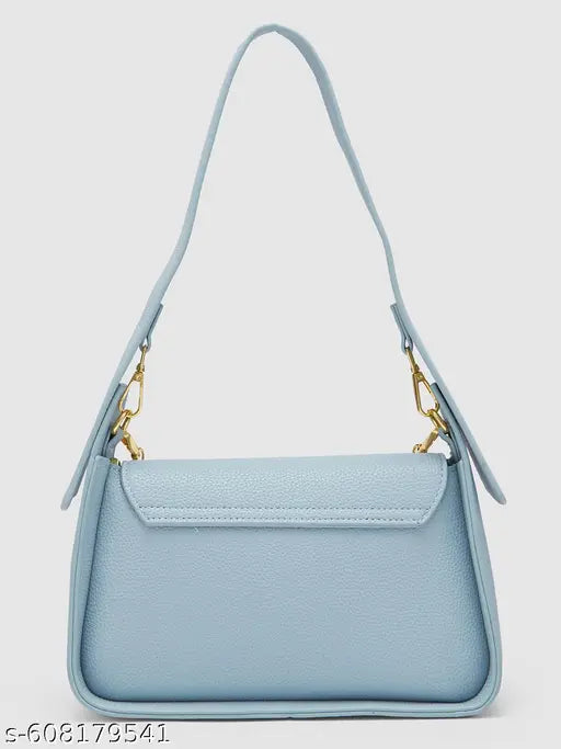 Globus Women Blue Textured Handheld Bag