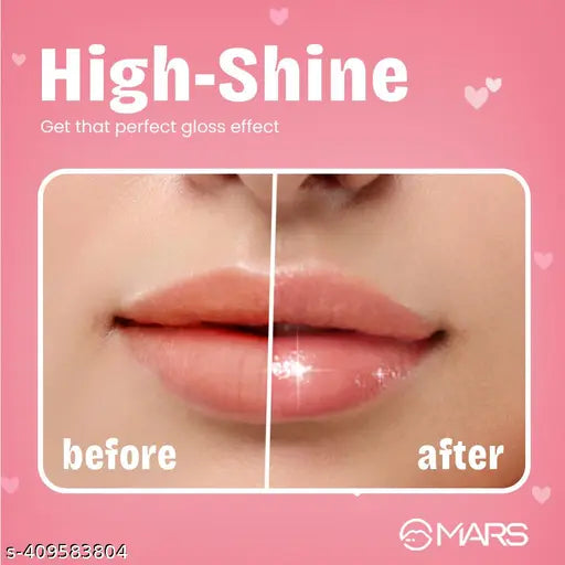 MARS Candylicious Colored Lip Gloss for Women | Hydrating & High Shine | Lightweight Weight & Comfortable | Non-Sticky | Enriched with Vitamin-E, (4.0ml) ( 03-CARAMEL CRUNCH )