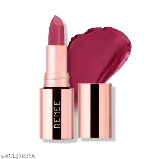 RENEE Everstay Transfer-Proof Matte Lipstick - Mauve Muse, Hydrating & Non-Drying, Smudge-Proof, Lightweight, Long Lasting, Intense Pigment, Full Coverage, Vitamin E Infused, For All Occasions, 4.2g