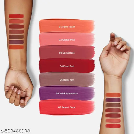 Mila Beaute BaeBee Lip & Cheek Tint I Creamy Formula, Matte Finish I Long Lasting I With Jojoba Oil & Vitamin E, (Fresh Red, 2.8gm)