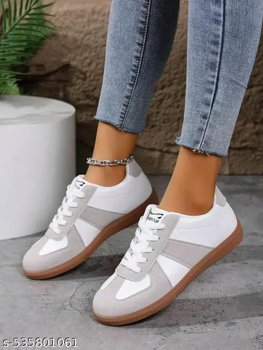 Layasa New Flat Women's Stylish Casual Sports Sneakers | Walking Snekers Shoes | Partywear Sneakers | Running Sneakers For Women's and Girl