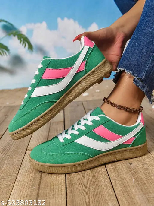 Layasa New Flat Women's Stylish Casual Sports Sneakers | Walking Snekers Shoes | Partywear Sneakers | Running Sneakers For Women's and Girl