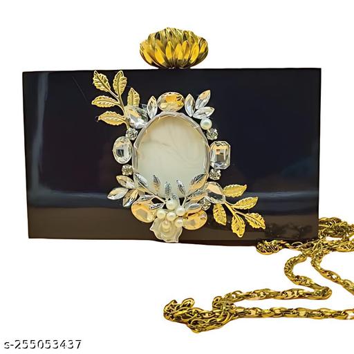 BEST INDIAN HANDICRAFT Designer Handbag Fashionable Unique Resins Clutch for Women With Unique Pattern Handmade Clutch Bag