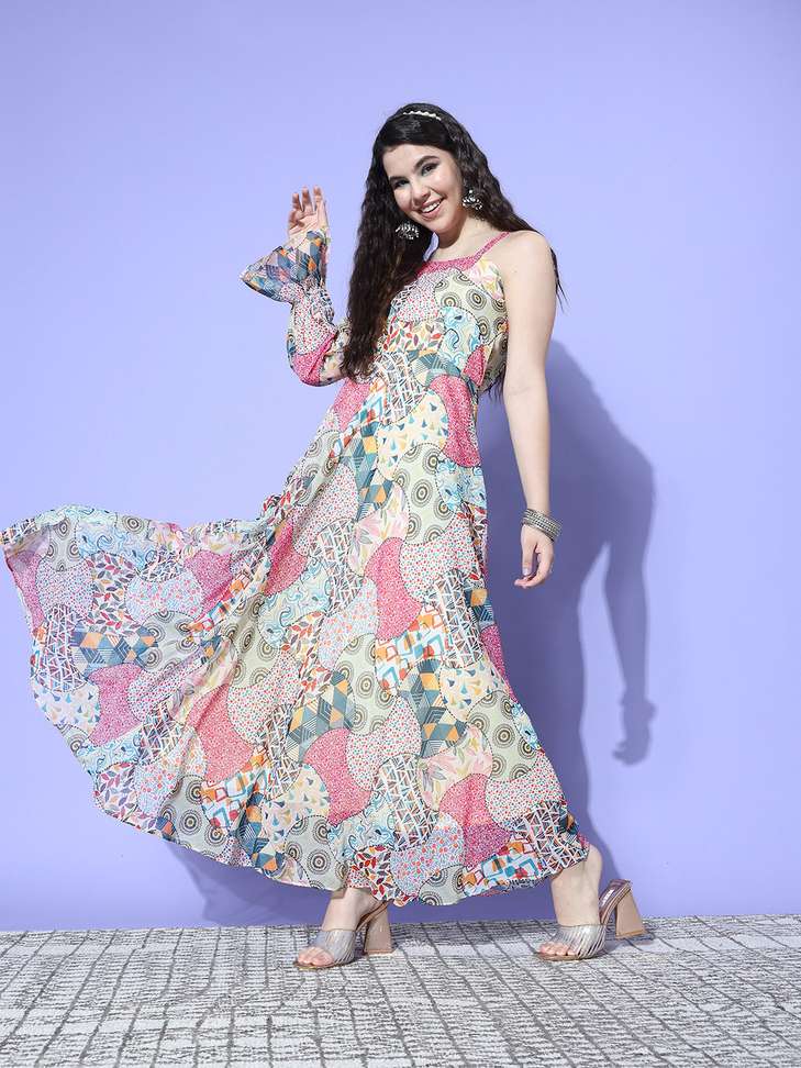 Women A-line White Dress