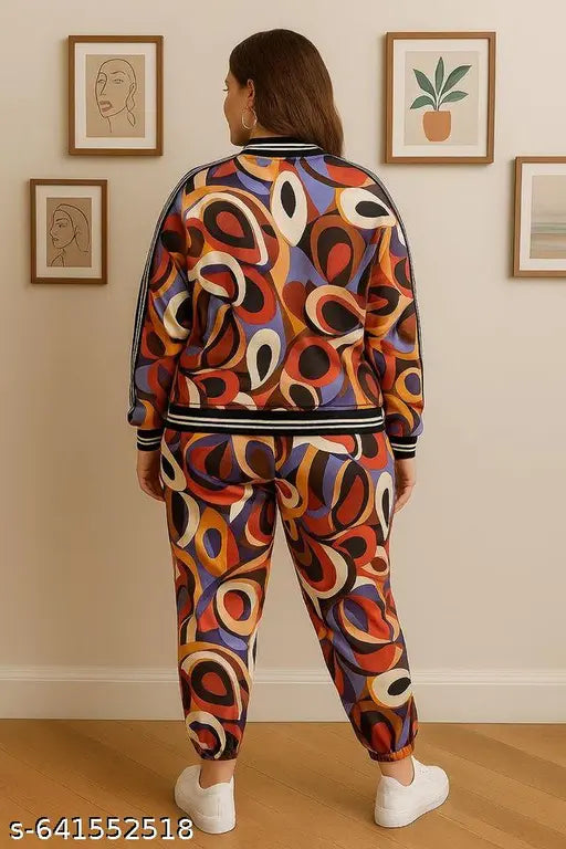 Austivo Women Winter Graphic Co-ord set