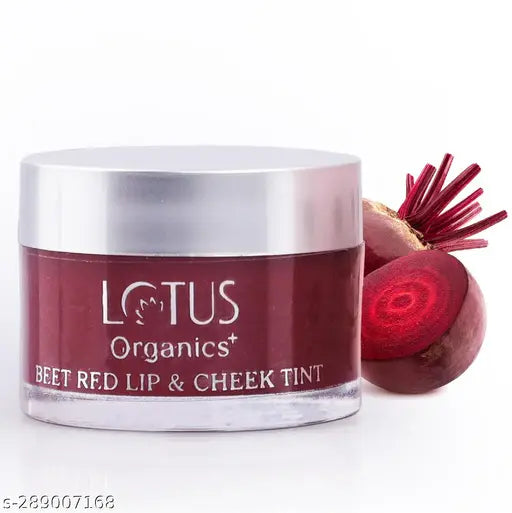 Lotus Organics+ Beet Red Lip & Cheek Tint |Ntural Organic & Youthful Glow|All Skin Types|10gm