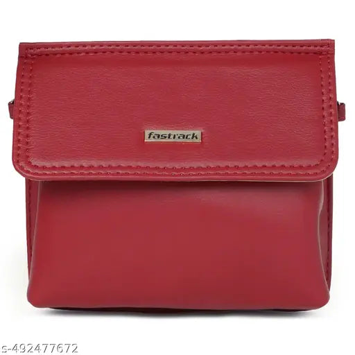 Fastrack Solid Structured Sling Bag for Women