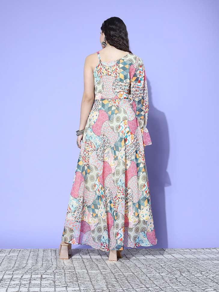 Women A-line White Dress