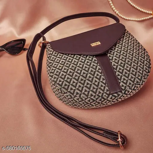 Berrylush Women Semi-Solid Black PU Fabric Button-Up Cutwork Embroidered Regular Handheld Bag